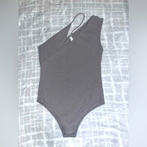 glam one-shoulder bodysuit - NWOT
